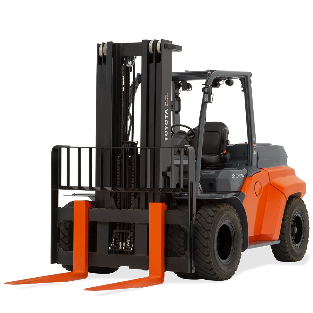 Toyota Integrated Large Electric Pneumatic Forklift Forward-Facing
