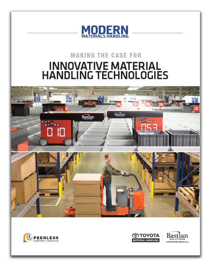 Plaidoyer en faveur des technologies innovantes de manutention Couverture du livre blanc