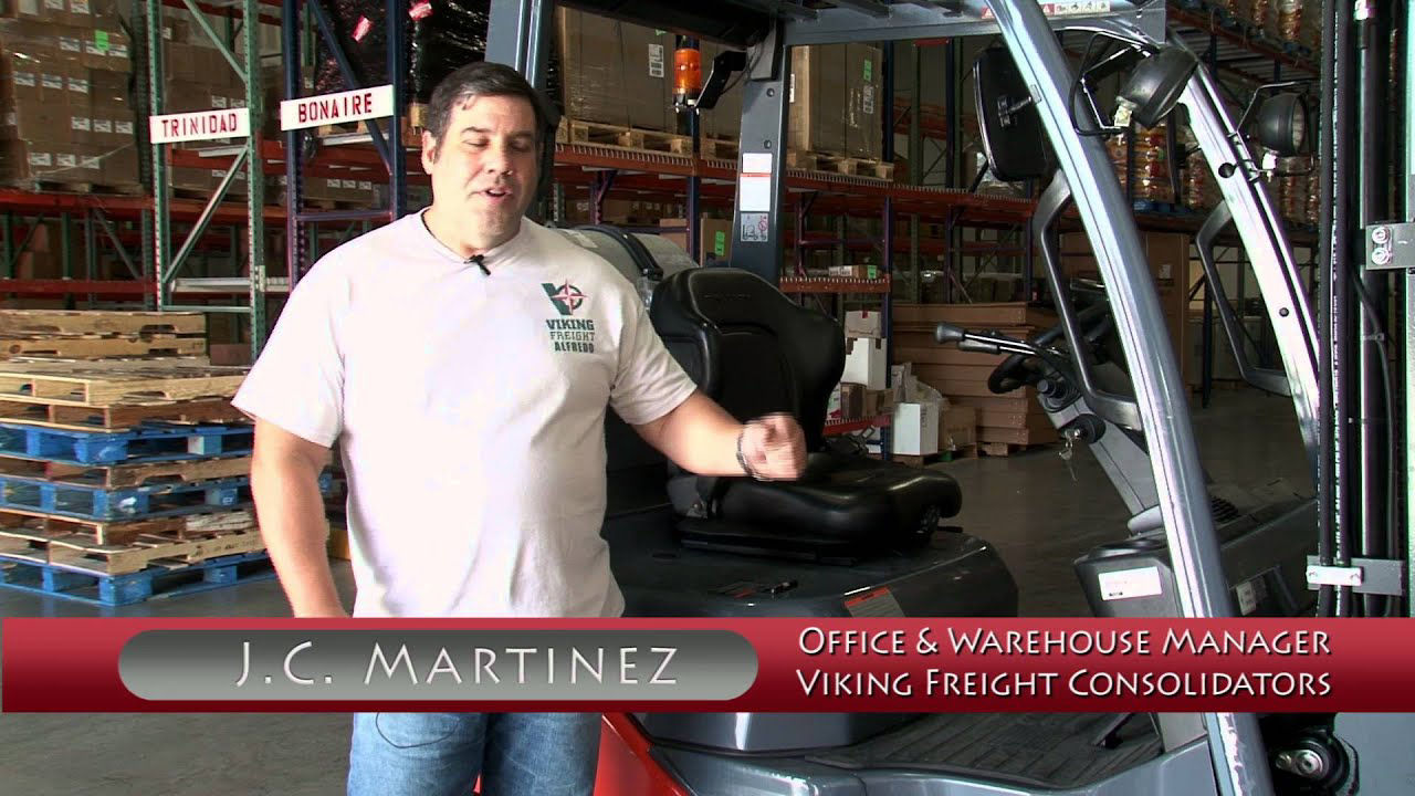 Photo de l’entrevue avec le représentant de Viking Freight nommé « J.C. Martinez » 